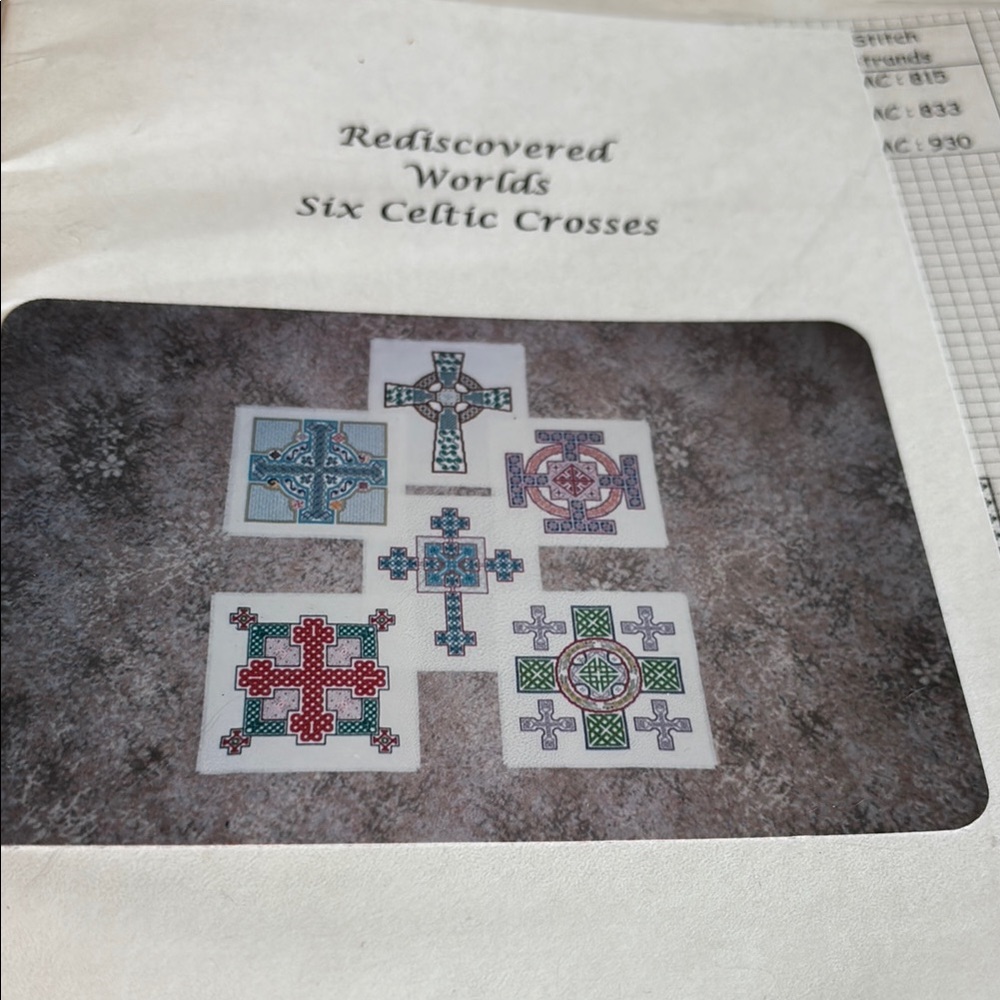 Six Celtic Crosses Embroidery Pattern